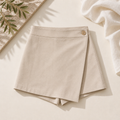 Structured Skort (Skirt-Shorts Hybrid)