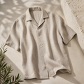 100% Premium Linen Short-Sleeve Shirt